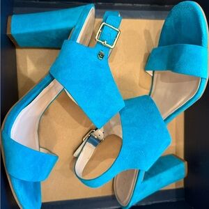 Cole Haan Vibrant Blue Heeled Sandals